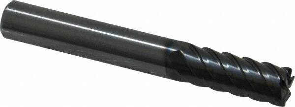 OSG - 8mm, 6 Flute, Single End, Solid Carbide, 0.5mm Corner Radius End Mill - 60mm OAL, 45° Helix, Right Hand Flute, 19mm LOC, Right Hand Cut - Americas Industrial Supply