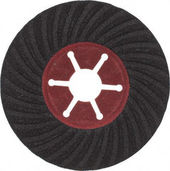 Value Collection - 4-1/2" Diam 7/8" Hole 120 Grit Fiber Disc - Fine Grade, Silicon Carbide, 13,300 Max RPM - Americas Industrial Supply