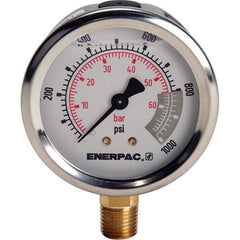 Enerpac - Hydraulic Pressure Gages & Adapters Type: Glycerine Filled Pressure Rating: 600 - Americas Industrial Supply