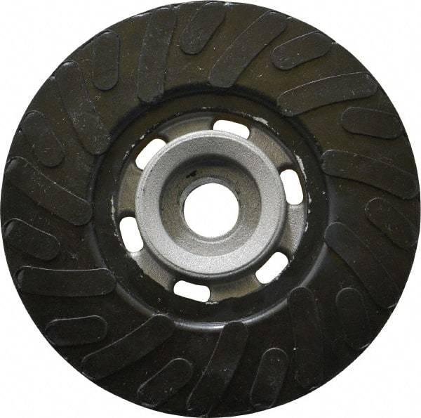 Made in USA - 4" Diam Disc Backing Ribbed Backing Pad - Medium Density, 12,000 RPM - Americas Industrial Supply