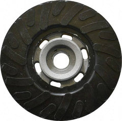 Made in USA - 4" Diam Disc Backing Ribbed Backing Pad - Medium Density, 12,000 RPM - Americas Industrial Supply