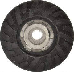 Made in USA - 4" Diam Disc Backing Ribbed Backing Pad - Soft Density, 13,500 RPM - Americas Industrial Supply