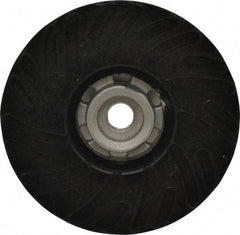 Made in USA - 5" Diam Disc Backing Ribbed Backing Pad - Hard Density, 13,000 RPM - Americas Industrial Supply
