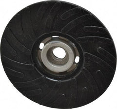 Made in USA - 5" Diam Disc Backing Ribbed Backing Pad - Medium Density, 13,000 RPM - Americas Industrial Supply