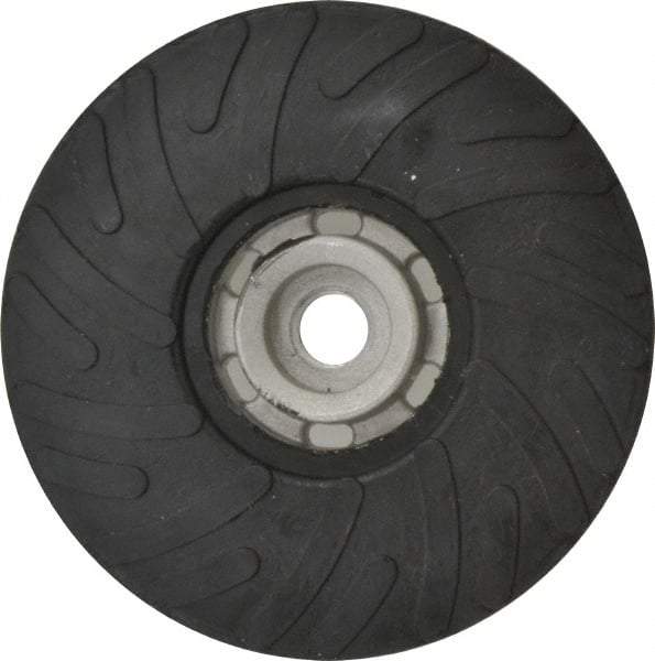 Made in USA - 5" Diam Disc Backing Ribbed Backing Pad - Soft Density, 13,000 RPM - Americas Industrial Supply