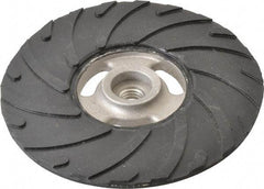 Made in USA - 6" Diam Disc Backing Ribbed Backing Pad - Medium Density, 8,600 RPM - Americas Industrial Supply