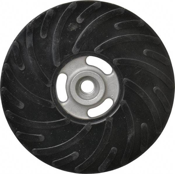 Made in USA - 7" Diam Disc Backing Ribbed Backing Pad - Medium Density, 8,600 RPM - Americas Industrial Supply