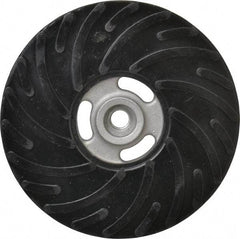 Made in USA - 7" Diam Disc Backing Ribbed Backing Pad - Medium Density, 8,600 RPM - Americas Industrial Supply