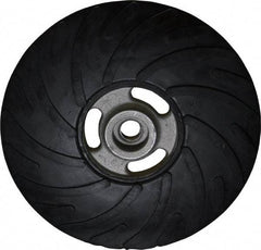 Made in USA - 7" Diam Disc Backing Ribbed Backing Pad - Soft Density, 8,500 RPM - Americas Industrial Supply