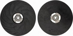 Made in USA - 9" Diam Disc Backing Ribbed Backing Pad - Soft Density, 6,600 RPM - Americas Industrial Supply