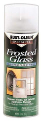 Rust-Oleum - 12 oz Frosted Glass Flat Finish Alkyd Enamel Paint - 8 to 10 Sq Ft per Gal, Interior, Direct to Metal - Americas Industrial Supply