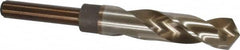 Chicago-Latrobe - 13/16" Drill, 118° Point, Cobalt Silver Deming & Reduced Shank Drill Bit - Oxide/Gold Finish, 6" OAL, Straight Shank, 3-1/8" Flute Length, Right Hand Cut, Split Point, Spiral Flute, Regular Spiral - Americas Industrial Supply