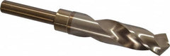 Chicago-Latrobe - 7/8" Drill, 118° Point, Cobalt Silver Deming & Reduced Shank Drill Bit - Oxide/Gold Finish, 6" OAL, Straight Shank, 3-1/8" Flute Length, Right Hand Cut, Split Point, Spiral Flute, Regular Spiral - Americas Industrial Supply