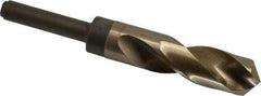 Chicago-Latrobe - 15/16" Drill, 118° Point, Cobalt Silver Deming & Reduced Shank Drill Bit - Oxide/Gold Finish, 6" OAL, Straight Shank, 3-1/8" Flute Length, Right Hand Cut, Split Point, Spiral Flute, Regular Spiral - Americas Industrial Supply