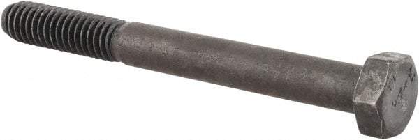 Made in USA - 5/16-18 Thread, 3" Length Under Head, Alloy Steel Hex Head Bolt - Uncoated, UNC Thread, ASTM A193, Grade B7 - Americas Industrial Supply