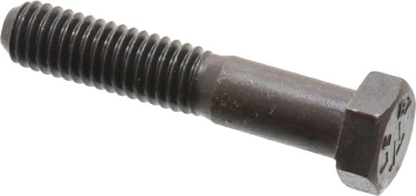 Made in USA - 3/8-16 Thread, 2" Length Under Head, Alloy Steel Hex Head Bolt - Uncoated, UNC Thread, ASTM A193, Grade B7 - Americas Industrial Supply