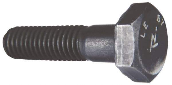 Made in USA - 5/8-11 Thread, 5" Length Under Head, Alloy Steel Hex Head Bolt - Uncoated, UNC Thread, ASTM A193, Grade B7 - Americas Industrial Supply