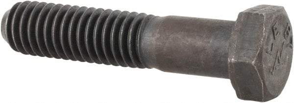 Made in USA - 3/8-16 Thread, 1-3/4" Length Under Head, Alloy Steel Hex Head Bolt - Uncoated, UNC Thread, ASTM A193, Grade B7 - Americas Industrial Supply