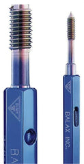 Balax - 2 Piece, 00-96 Thread Size, High Speed Tool Steel Miniature Plug Thread Go No Go Gage Set - 0.0402 Inch Go Pitch, 0.0416 Inch No Go Pitch - Americas Industrial Supply
