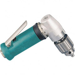 Dynabrade - 1/4" Keyed Chuck - Right Angle Handle, 15,000 RPM, 0.4 hp, 90 psi - Americas Industrial Supply