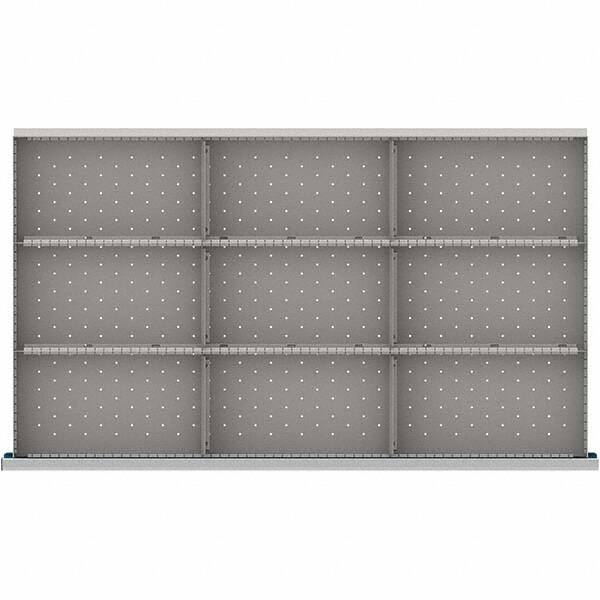 LISTA - 9-Compartment Drawer Divider Layout for 3.15" High Drawers - Americas Industrial Supply