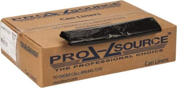 PRO-SOURCE - 1.35 mil Thick, Heavy-Duty Trash Bags - 33" Wide x 40" High, Black - Americas Industrial Supply