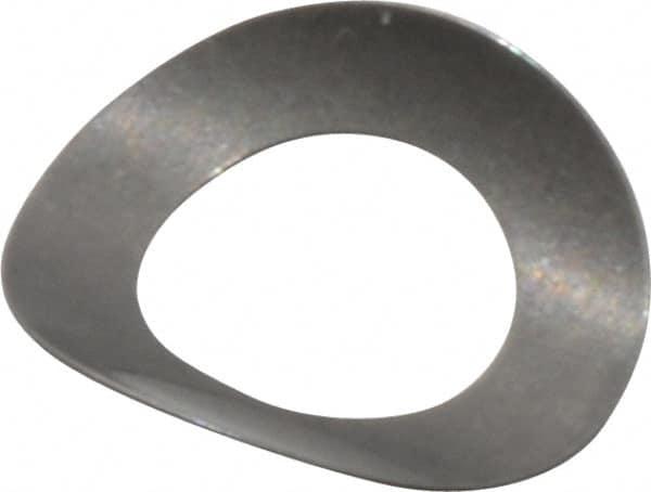 Gardner Spring - #5 Bolt, 0.135" ID, Grade 301 Stainless Steel, Curved Disc Spring - 0.245" OD, 0.049" High, 0.004" Thick - Americas Industrial Supply