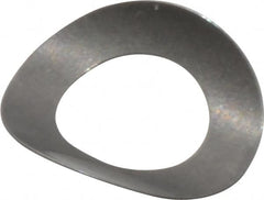 Gardner Spring - #5 Bolt, 0.135" ID, Grade 301 Stainless Steel, Curved Disc Spring - 0.245" OD, 0.049" High, 0.004" Thick - Americas Industrial Supply