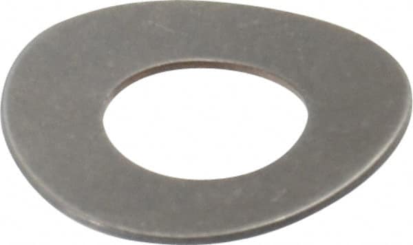 Gardner Spring - 1/4" Bolt, 0.265" ID, Grade 301 Stainless Steel, Curved Disc Spring - 0.551" OD, 0.052" High, 0.019" Thick - Americas Industrial Supply