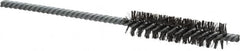 Made in USA - 1/2" Diam Helical Steel Tube Brush - Double Spiral, 0.006" Filament Diam, 2" Brush Length, 5" OAL, 0.162" Diam Galvanized Steel Shank - Americas Industrial Supply