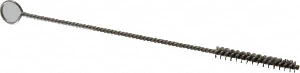 PRO-SOURCE - 1" Long x 5/32" Diam Stainless Steel Twisted Wire Bristle Brush - Single Spiral, 4" OAL, 0.003" Wire Diam, 0.062" Shank Diam - Americas Industrial Supply