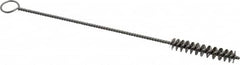 PRO-SOURCE - 2" Long x 3/8" Diam Stainless Steel Twisted Wire Bristle Brush - Single Spiral, 8" OAL, 0.006" Wire Diam, 0.11" Shank Diam - Americas Industrial Supply