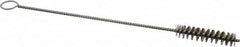 PRO-SOURCE - 2" Long x 7/16" Diam Stainless Steel Twisted Wire Bristle Brush - Single Spiral, 8" OAL, 0.006" Wire Diam, 0.11" Shank Diam - Americas Industrial Supply