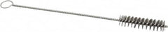 PRO-SOURCE - 2" Long x 1/2" Diam Stainless Steel Twisted Wire Bristle Brush - Single Spiral, 8" OAL, 0.006" Wire Diam, 0.11" Shank Diam - Americas Industrial Supply