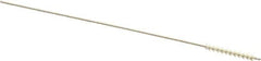 Made in USA - 2.5mm Diam Helical Nylon Tube Brush - 0.008" Filament Diam, 3/4" Brush Length, 4" OAL, 0.043" Diam Stainless Steel Shank - Americas Industrial Supply
