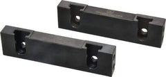 Snap Jaws - 6" Wide x 1.53" High x 0.73" Thick, Step Vise Jaw - Hard, Steel, Fixed Jaw, Compatible with 6" Vises - Americas Industrial Supply