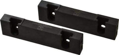 Snap Jaws - 6" Wide x 1.53" High x 0.73" Thick, Step Vise Jaw - Hard, Steel, Fixed Jaw, Compatible with 6" Vises - Americas Industrial Supply