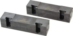 Snap Jaws - 6" Wide x 1-1/2" High x 1-1/2" Thick, Flat/No Step Vise Jaw - Soft, Steel, Fixed Jaw, Compatible with 6" Vises - Americas Industrial Supply