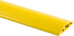 Hubbell Wiring Device-Kellems - 1 Channel, 25 Ft Long, 3/4" Max Compatible Cable Diam, Yellow PVC On Floor Cable Cover - 3-1/4" Overall Width x 27.9mm Overall Height, 30.7mm Channel Width x 3/4" Channel Height - Americas Industrial Supply