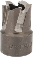 Hougen - 12mm Diam x 1/4" Deep High Speed Steel Annular Cutter - Americas Industrial Supply