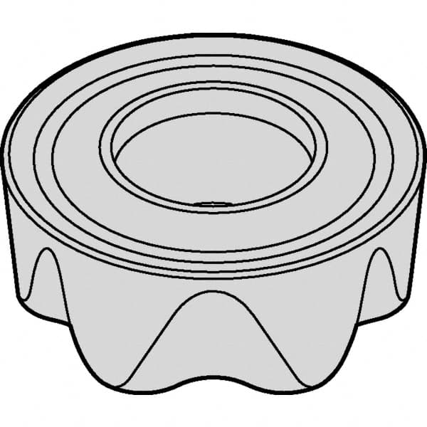 Kennametal - RCGT2006M0 Grade KC725M Carbide Milling Insert - TiN/TiCN/TiN Finish, 1/4" Thick, 20mm Inscribed Circle - Americas Industrial Supply