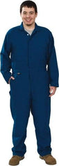 Stanco Safety Products - Size XL, Royal Blue, Zipper, Flame Resistant/Retardant Coverall - 46 to 48" Chest, Nomex, 7 Pockets, Elastic Waistband, Full Action Back, 2-Way Concealed Zipper - Americas Industrial Supply