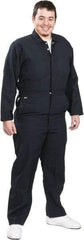 Stanco Safety Products - Size M, Navy Blue, Zipper, Flame Resistant/Retardant Coverall - 38 to 40" Chest, Nomex, 7 Pockets, Elastic Waistband, Full Action Back, 2-Way Concealed Zipper - Americas Industrial Supply