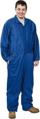 Stanco Safety Products - Size XL, Royal Blue, Zipper, Flame Resistant/Retardant Coverall - 46 to 48" Chest, Indura, 7 Pockets, Elastic Waistband, Full Action Back, 2-Way Concealed Zipper - Americas Industrial Supply