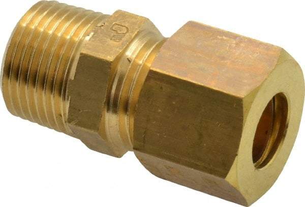 Legris - 10mm OD, Brass Male Connector - 330 Max Working psi, -40 to 210°F, Comp x MBSPT Ends - Americas Industrial Supply