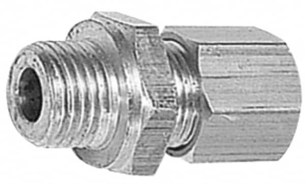 Legris - 10mm OD, Brass Male Connector - 330 Max Working psi, -40 to 210°F, Comp x Metric Thread Ends - Americas Industrial Supply