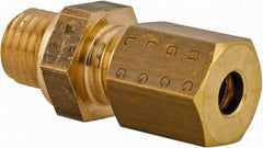 Legris - 4mm OD, Brass Male Connector - 300 Max Working psi, -40 to 210°F, Comp x Metric Thread Ends - Americas Industrial Supply