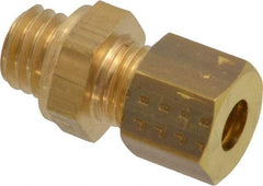 Legris - 6mm OD, Brass Male Connector - 460 Max Working psi, -40 to 210°F, Comp x Metric Thread Ends - Americas Industrial Supply