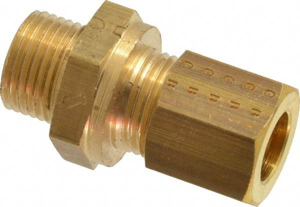 Legris - 8mm OD, Brass Male Connector - 320 Max Working psi, -40 to 210°F, Comp x Metric Thread Ends - Americas Industrial Supply