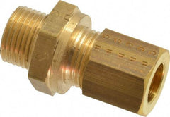 Legris - 8mm OD, Brass Male Connector - 320 Max Working psi, -40 to 210°F, Comp x Metric Thread Ends - Americas Industrial Supply